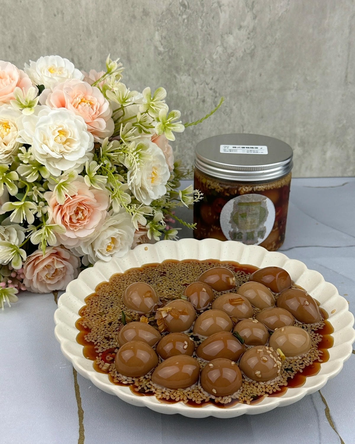 【彰化】宅配美食 韓式手做小菜系列 拾貳月 韓式醬鵪鶉蛋 彰